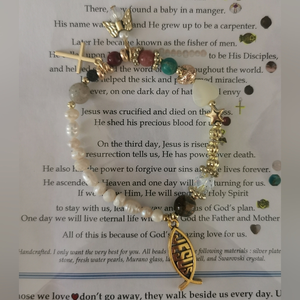 CHARITY - Gold Life of Jesus Bracelet